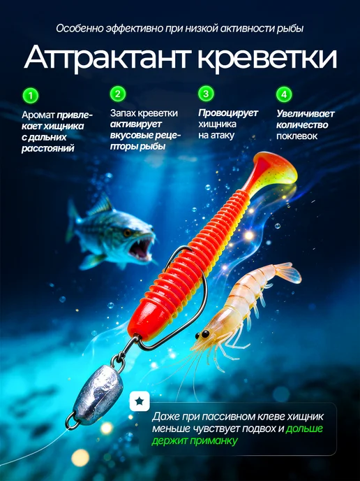Green Fish Силиконовая мягкая приманка для рыбалки GF Rebro 4" MIX, зеленый, фото 3