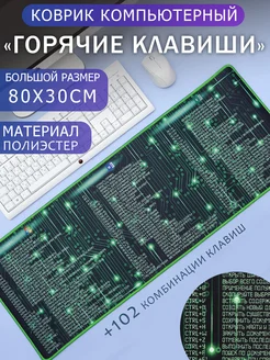 Ковер на стол для клавиатуры и мыши Горячие Клавиши 80х30см ЭВРИКА подарки и удивительные вещи 166410641 купить за 634 ₽ в интернет-магазине Wildberries