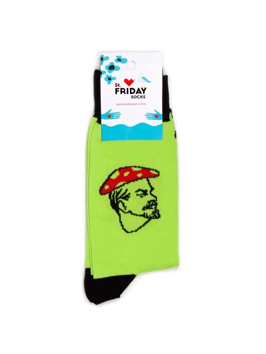 Носки с рисунками - Ленин гриб St.Friday Socks 166433298 купить за 561 ₽ в  интернет-магазине Wildberries