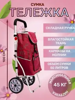 Сумка-тележка на больших колесах WAY-SHOP 166451140 купить за 5 755 ₽ в интернет-магазине Wildberries