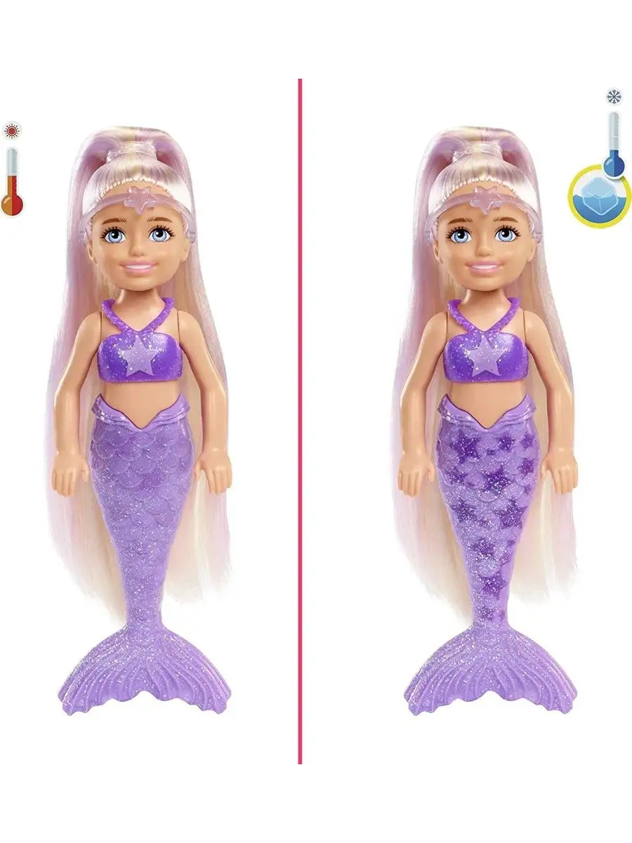 Color Reveal Rainbow Mermaid Barbie 166498529 Wildberries