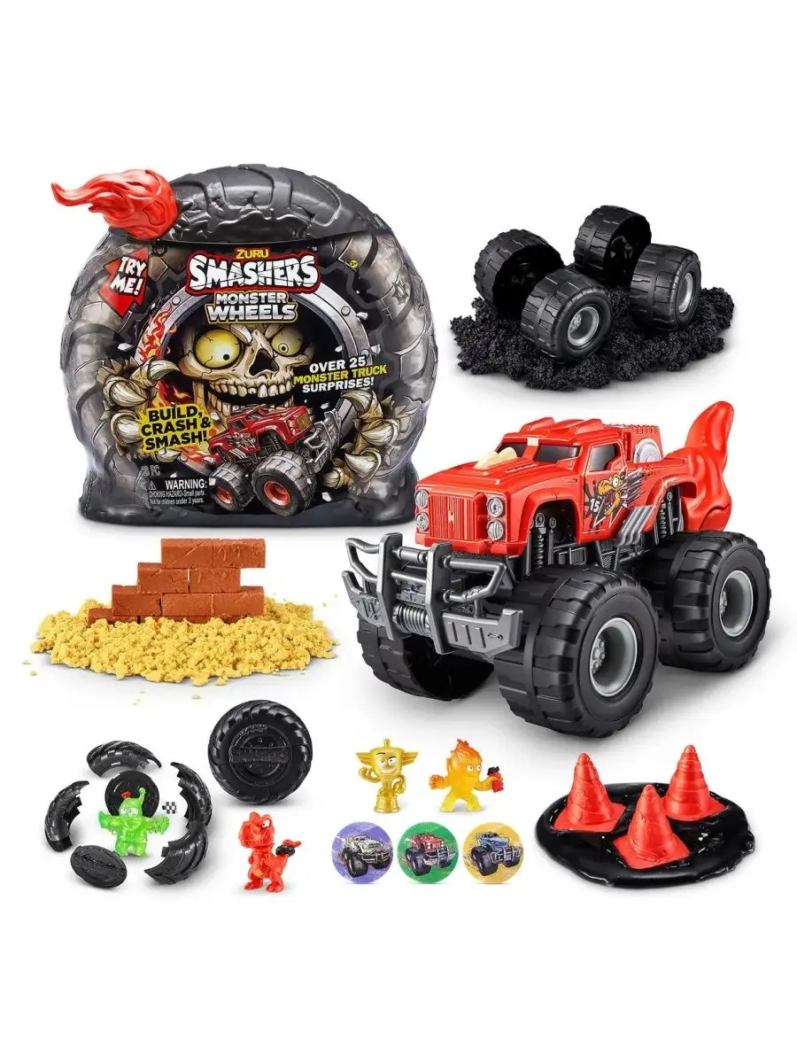 Игрушка Smashers Monster Truck сюрприз 74103 ZURU 166504183 купить за 2 476  ₽ в интернет-магазине Wildberries