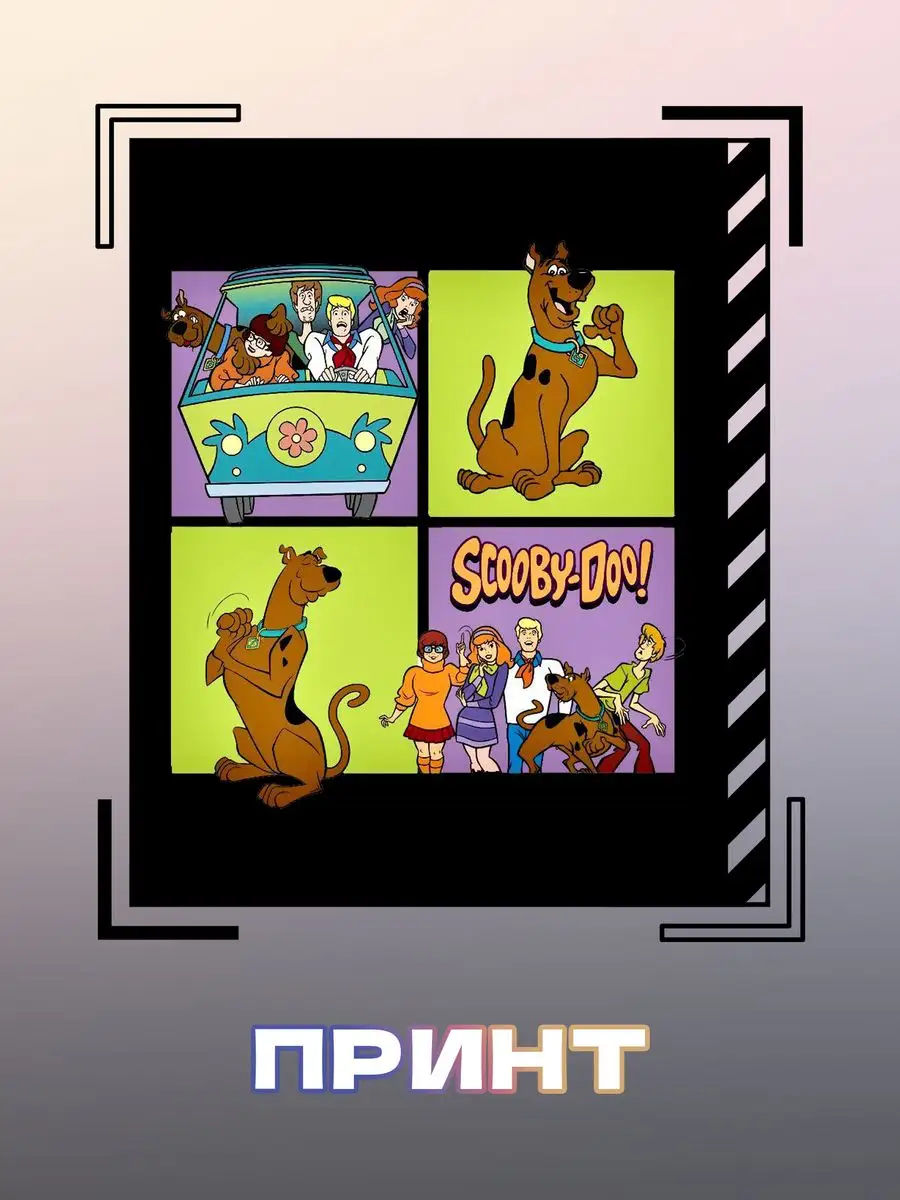 Футболка с принтом Скуби ду Scooby Doo Print & Spice 166506897 купить за 1  069 ₽ в интернет-магазине Wildberries