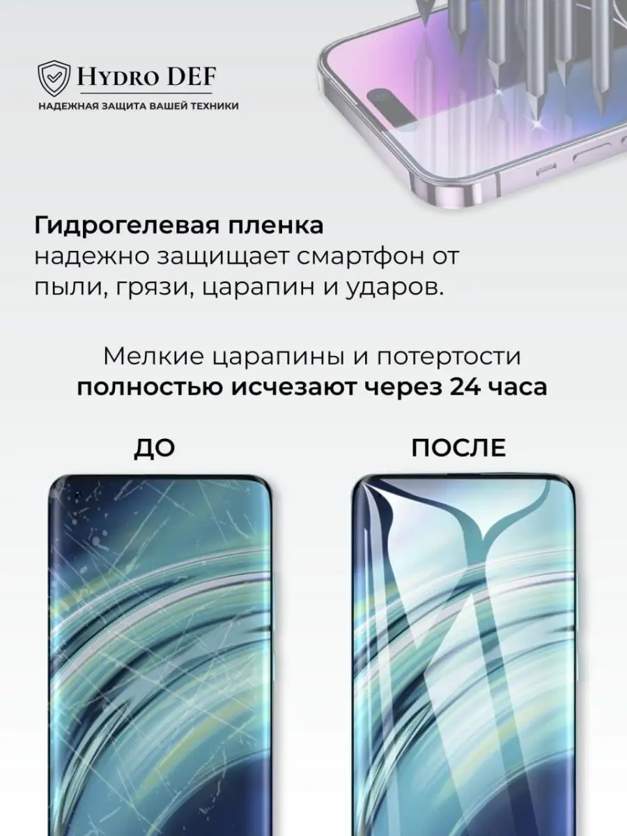 Гидрогелевая защитная плёнка для Tecno Camon 20 Hydro DEF 166517847 купить  за 274 ₽ в интернет-магазине Wildberries