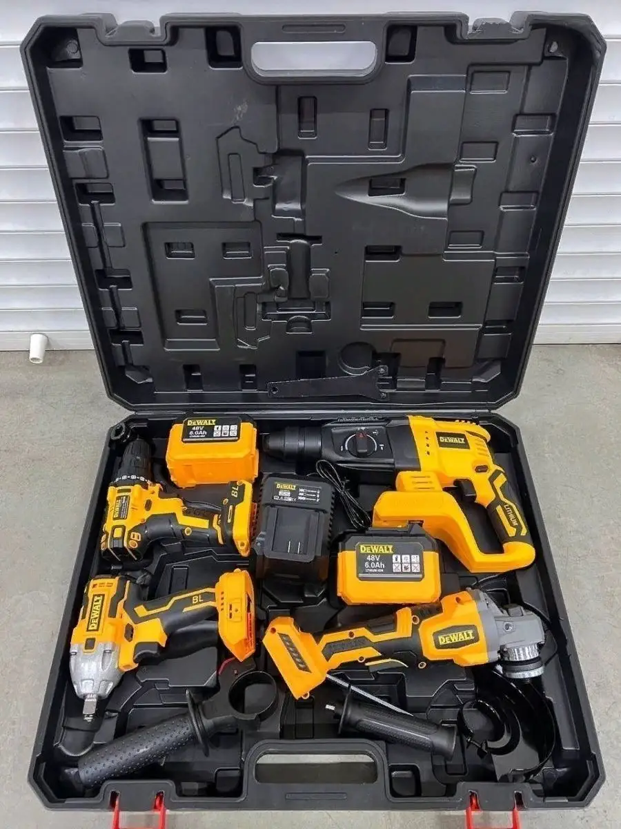 Dewalt комплект. Набор dewalt шуруповерт и болгарка. dewalt набор инструментов аккумуляторный перфоратор,ушм, шуруповёрт. набор шуруповерт гайковерт перфоратор болгарка. gevais гайкавёрт\.