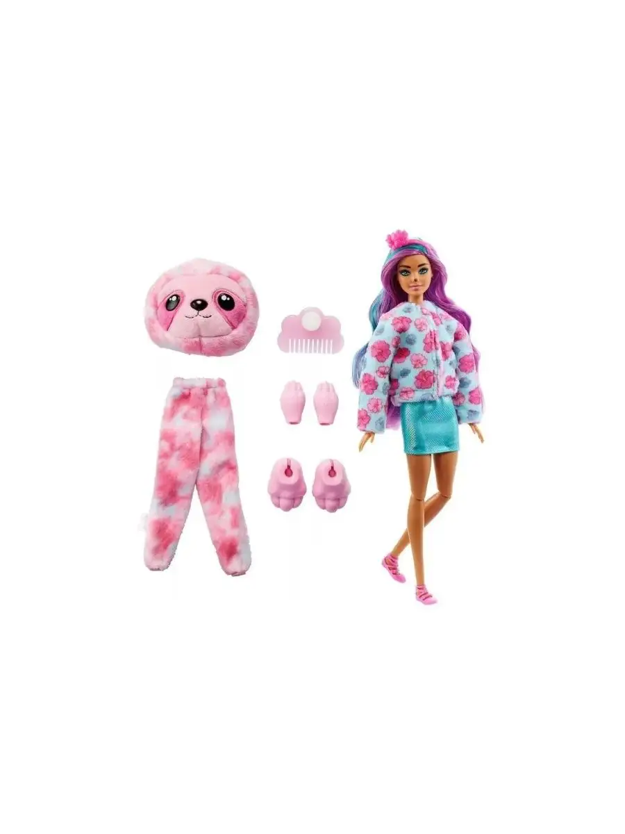 Cutie Reveal Sloth Barbie 166549224 Wildberries