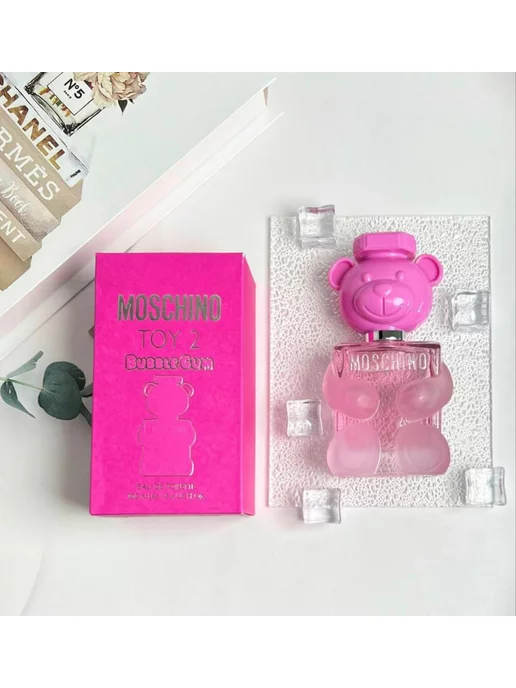 Perfumery TOY 2 Bubble Gum Духи Москино розовая Мишка 100 мл, 100 мл