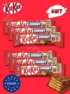 Шоколадный батончик КитКат Chunky Classic 40 г х 6шт Kitkat 166603146 купить за 578 ₽ в интернет‑магазине Wildberries