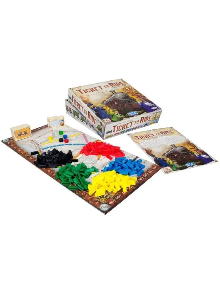 Настольная игра Ticket to Ride: Америка Hobby World 166642455 купить в  интернет-магазине Wildberries