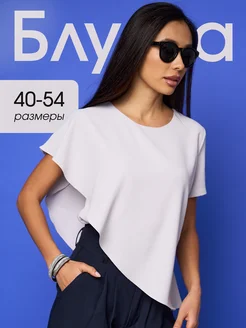 Блузка нарядная с коротким рукавом на новый год
