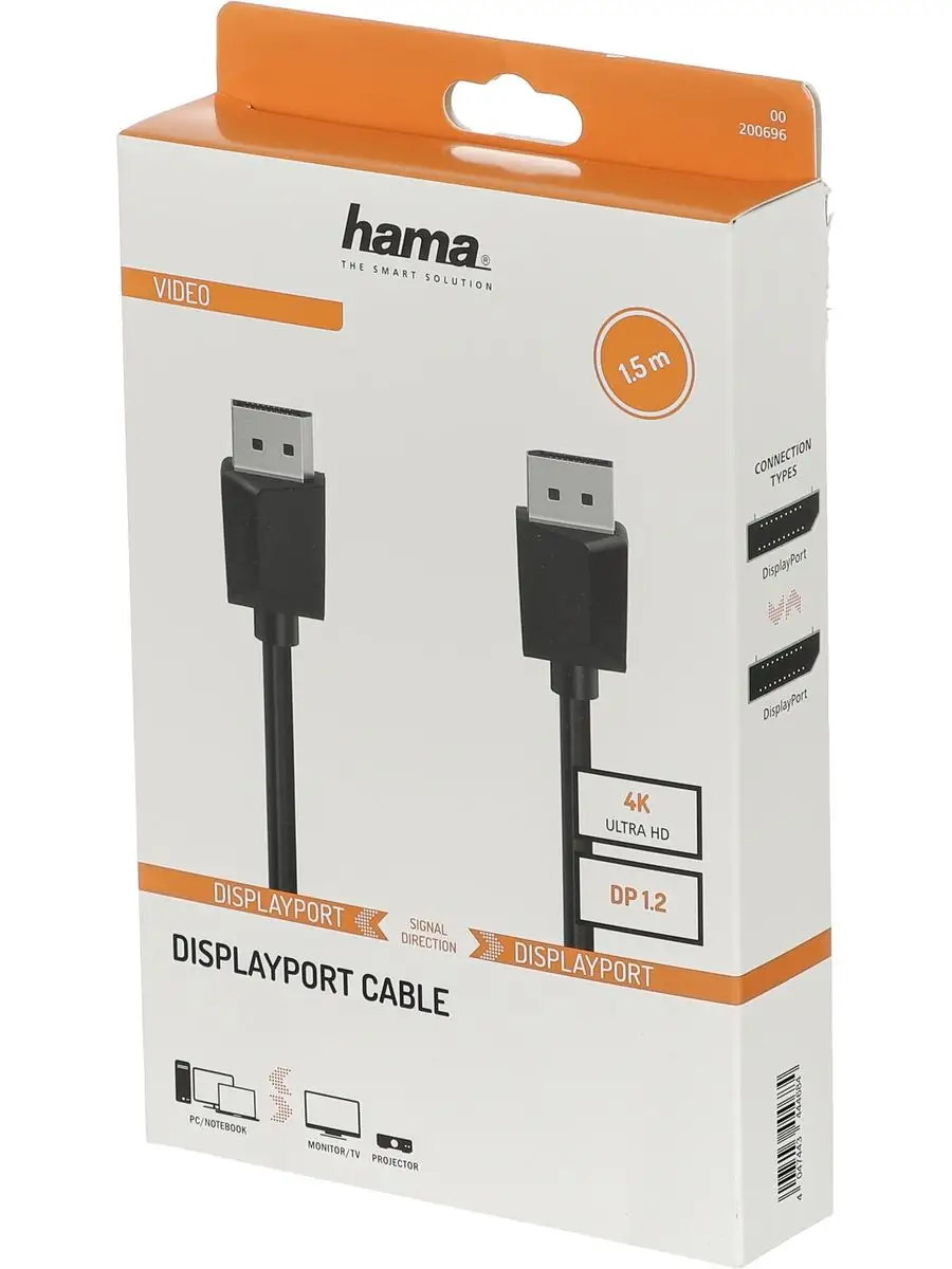 Кабель аудио-видео Hama Ultra HD 4K v.1.2 HAMA 166658706 купить за 1 001 ₽  в интернет-магазине Wildberries