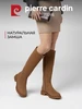 Сапоги трубы демисезонные на низком каблуке замшевые pierre cardin 174535735 купить за 2 985 ₽ в интернет‑магазине Wildberries