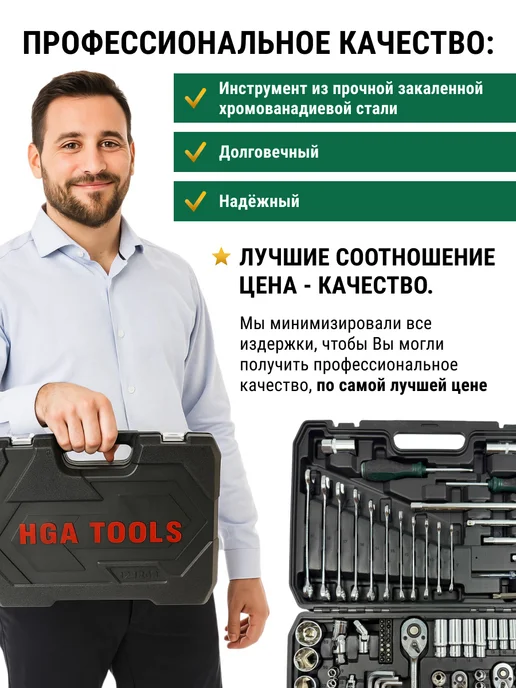 HGA Tools Набор инструментов для автомобиля, вариант, фото 3