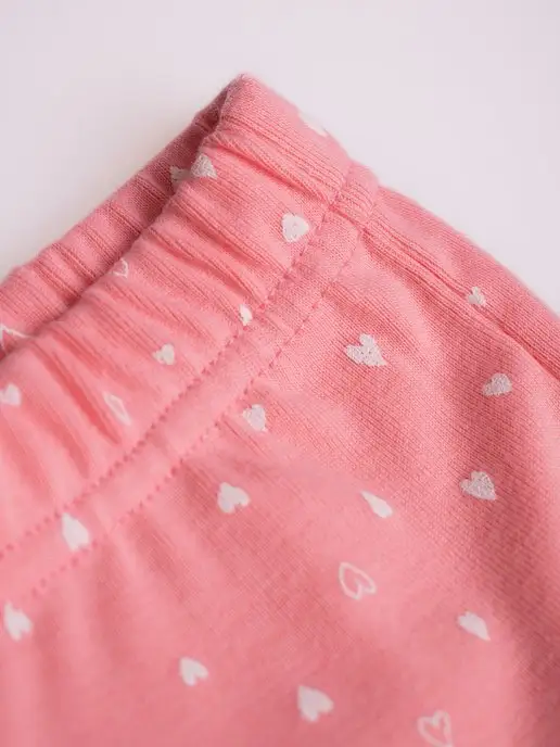 Mami-kids Пижама для новорожденной девочки костюм с шортами, розовый, фото 7