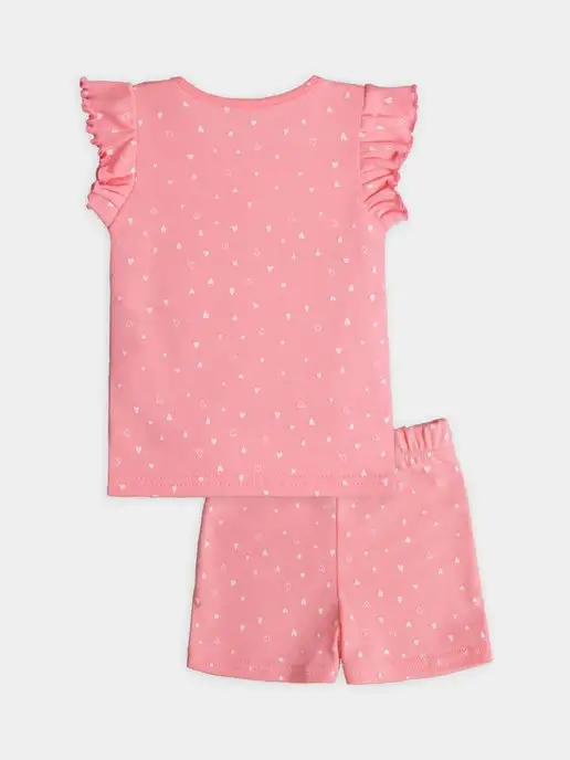 Mami-kids Пижама для новорожденной девочки костюм с шортами, розовый, фото 8
