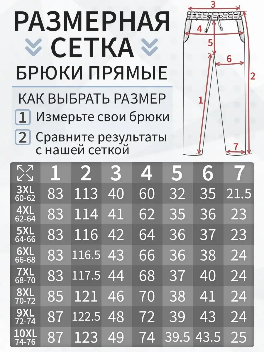 Три грации Брюки мужские спортивные большой размер Турция