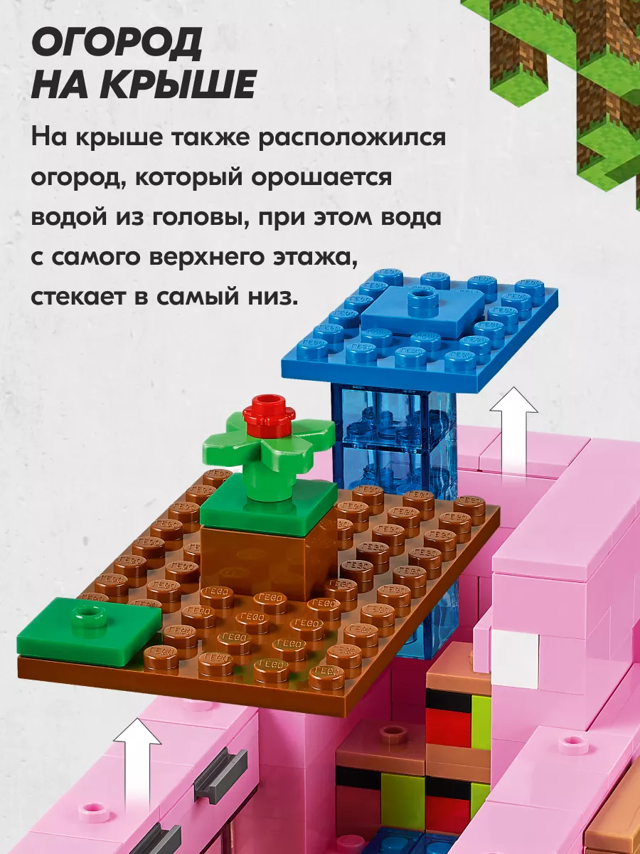 Конструктор Майнкрафт Дом-свинья, Аналог LEGO 166803421 купить в  интернет-магазине Wildberries