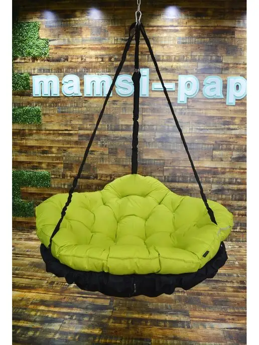 MAMSI-PAPSI Качели подвесные для дома и сада "Капля" 120х115см, 120x115 см, фото 3