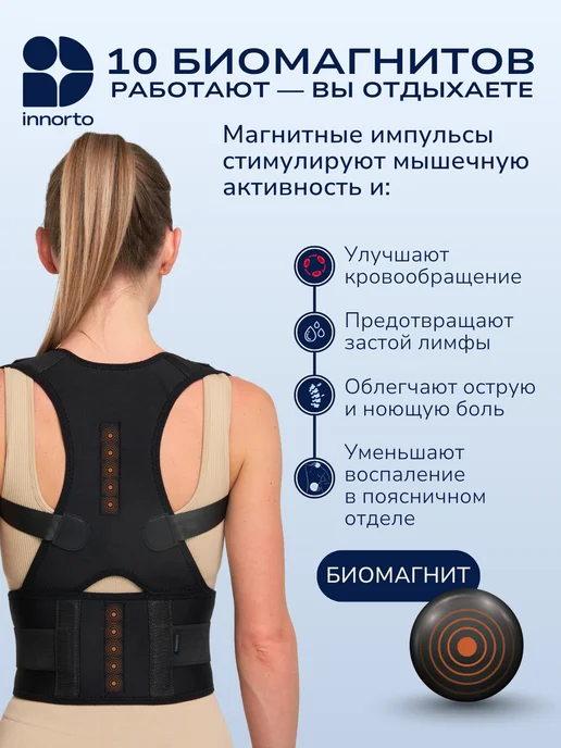 INNORTO Ортопедический ортез для грудного отдела позвоночника, вариант, фото 2