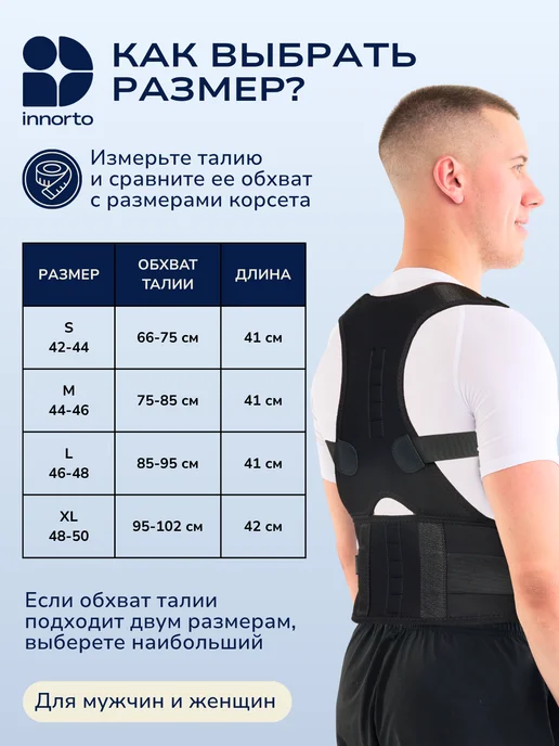 INNORTO Ортопедический ортез для грудного отдела позвоночника, вариант, фото 5