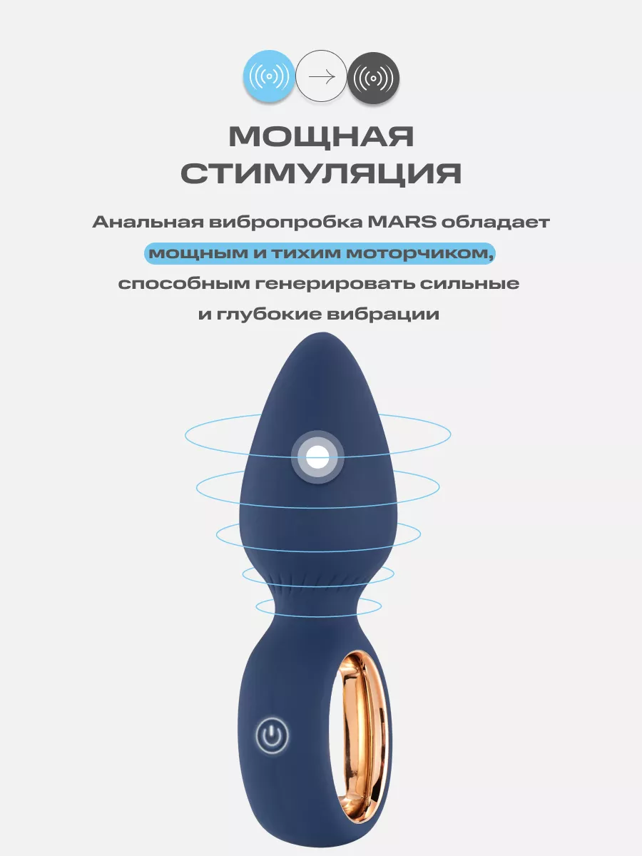 Анальная вибропробка Mars массажер простаты плаг Hot Planet 166811594  купить за 1 544 ₽ в интернет-магазине Wildberries