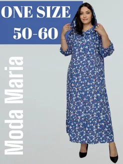 Платье летнее длинное штапель с капюшоном Moda Maria 166813472 купить за 1 270 ₽ в интернет-магазине Wildberries