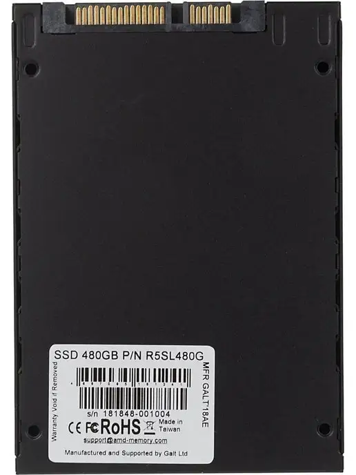 AMD Radeon Накопитель SSD 2.5" R5 Series 480GB (R5SL480G), 480 ГБ, 480 г, фото 2