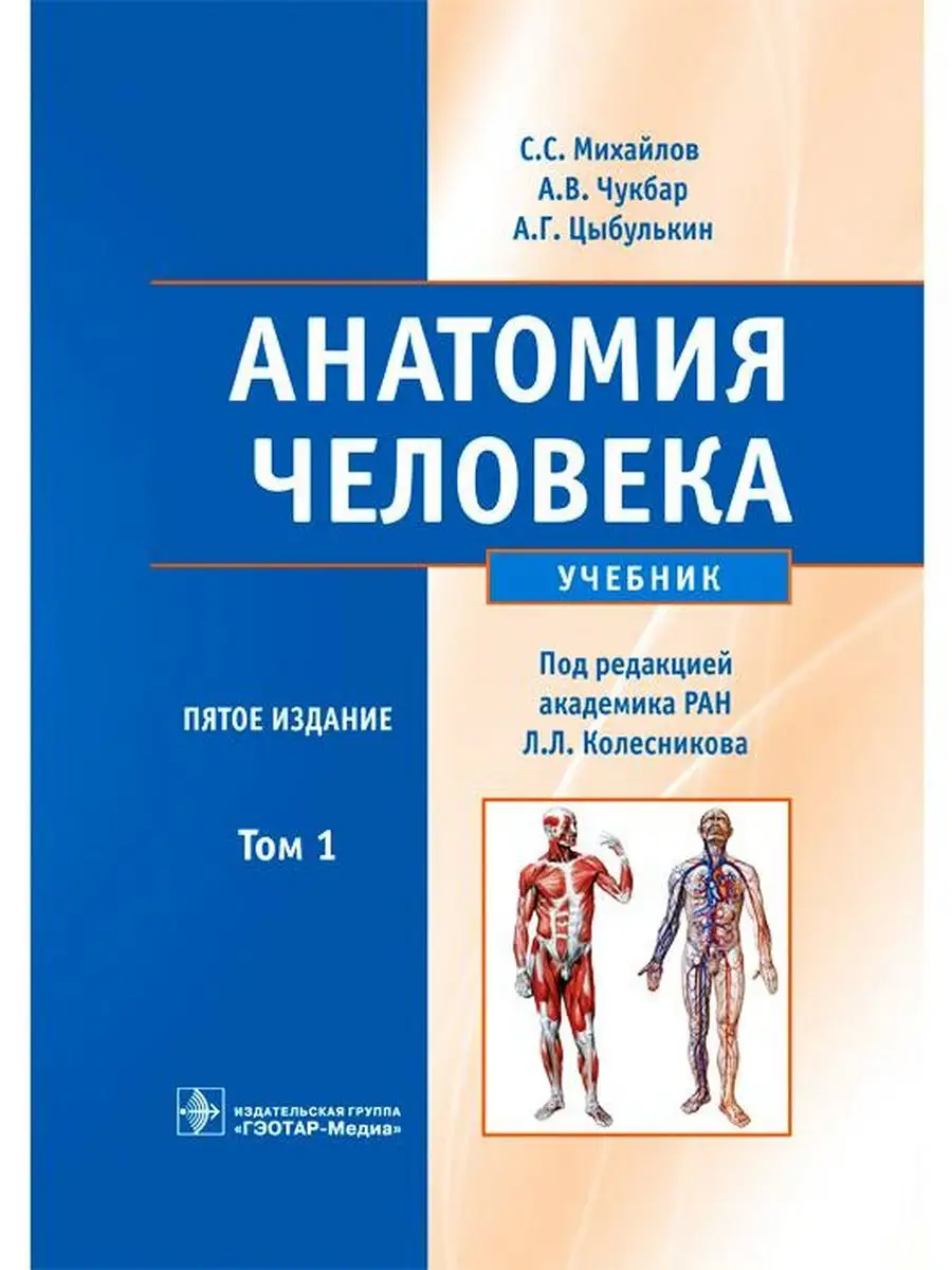 Анатомия человека. Учебник в 2-х томах. Том 1 ГЭОТАР-Медиа 166865803 купить  за 1 630 ₽ в интернет-магазине Wildberries