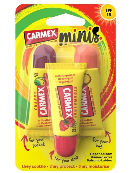 carmex Набор мини бальзамов для губ, вариант, фото 2