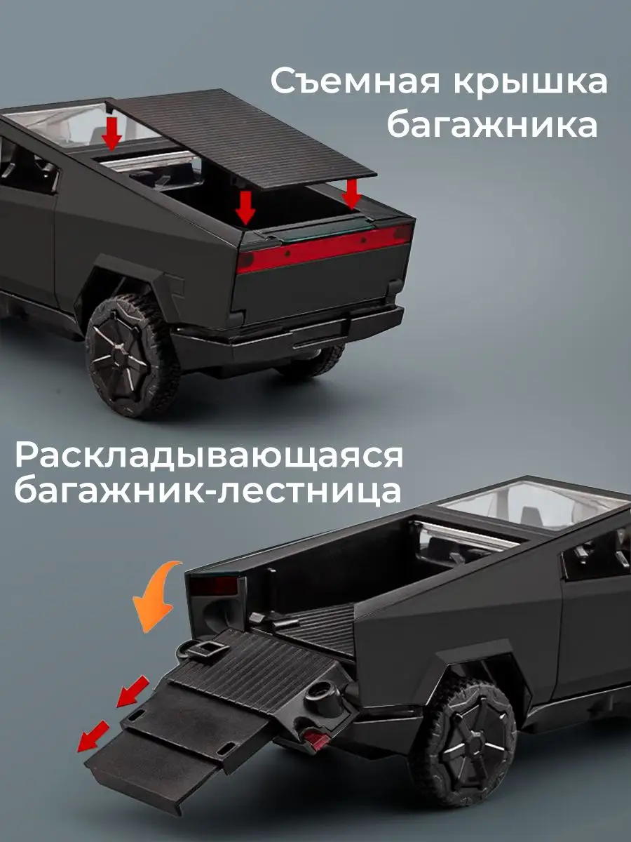 Модель машины с прицепом Tesla Cybertruck WiMi 166880034 купить за 1 840 ₽  в интернет-магазине Wildberries