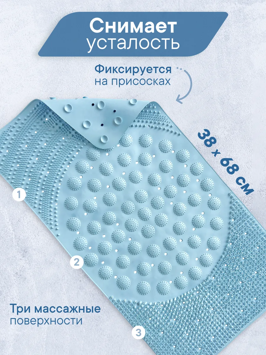 Массажный коврик для ног в ванную