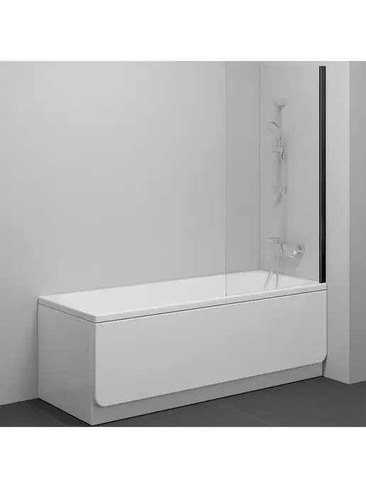 Azario Шторка для ванной 140х80 Merrit AZ-NF6310-1 800 BLACK, 140x80, фото 2