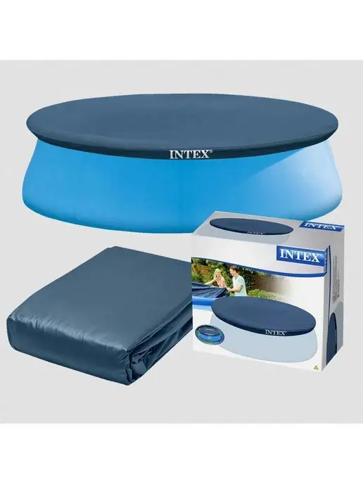 Intex Тент для бассейнов с надувным бортом Easy Set 305см, вариант, фото 5