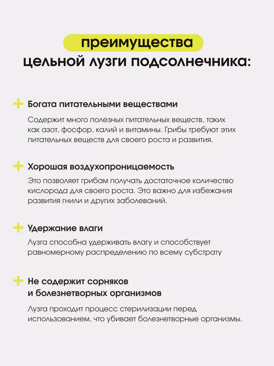 Субстрат для выращивания грибов. Лузга подсолнечника Грибы пошли 166913097  купить за 252 ₽ в интернет-магазине Wildberries