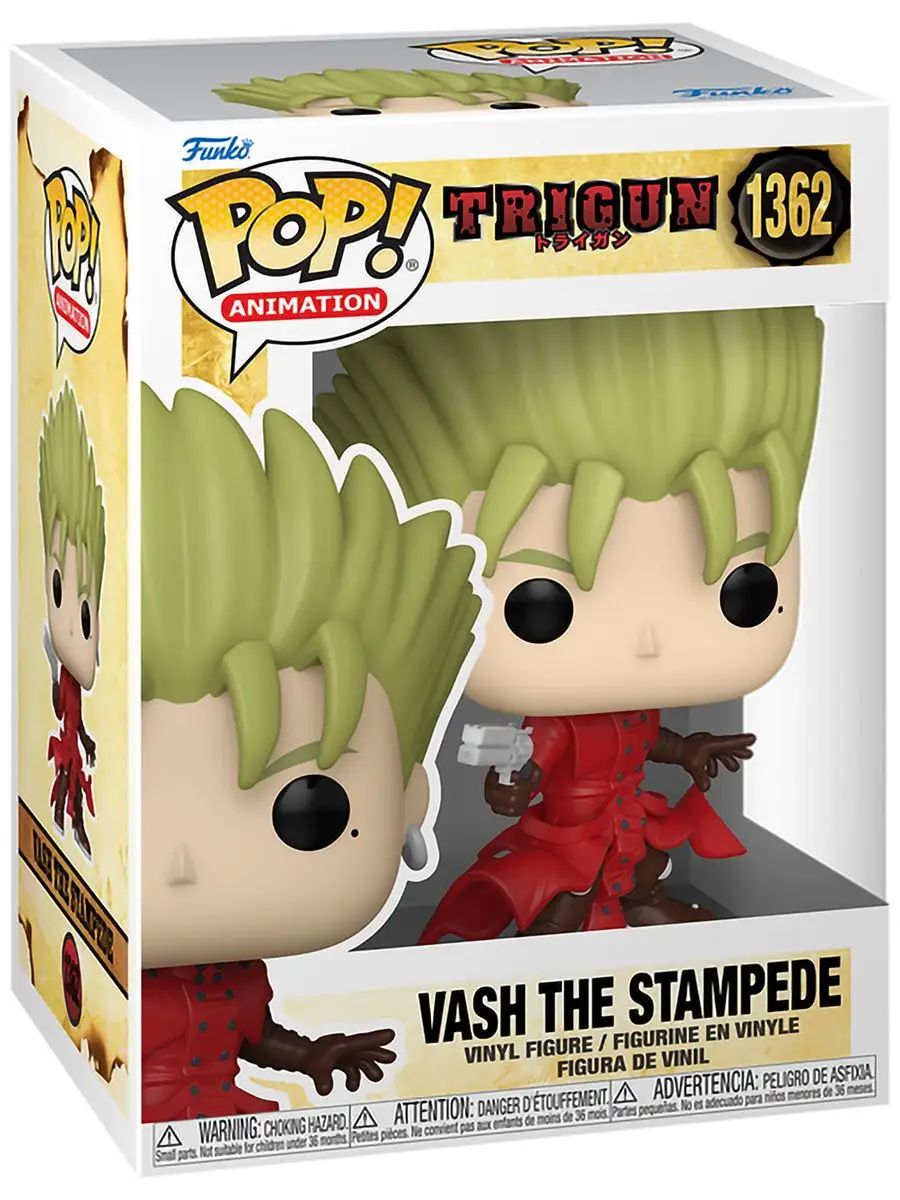 Фигурка аниме Funko POP! Trigun Vash The Stampede w/Chase Funko 166936669  купить в интернет-магазине Wildberries