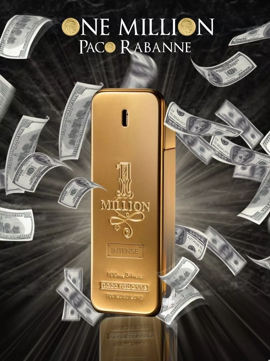 PACO RABANNE Туалетная вода 1Million, 100 мл духи мужские стойкие 167100070  купить за 881 ₽ в интернет-магазине Wildberries