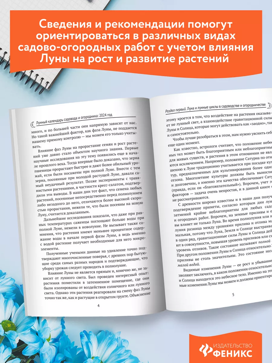 Лунный календарь садовода и огородника 2024 год Издательство Феникс  167103738 купить за 176 ₽ в интернет-магазине Wildberries