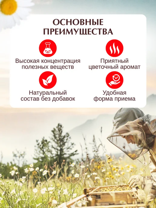 Эко Пчела Здоровье Пыльца Цветочная Пчелиная 500 гр, 500 г, фото 3