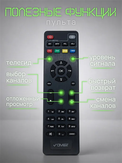 DIVISAT Приставка для телевизора на 20 каналов DVS-4211, вариант, фото 4