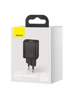 Быстрая сетевая зарядка 30W USB Type-C BASEUS 167164108 купить за 1 211 ₽ в интернет-магазине Wildberries