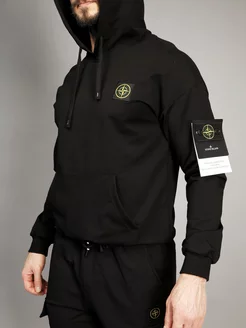 толстовка с капюшоном без начеса STONE ISLAND 167182970 купить за 2 779 ₽ в интернет-магазине Wildberries