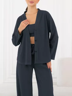 Пижама теплая тройка со штанами и рубашкой mimi pajamas 167217470 купить за 2 863 ₽ в интернет-магазине Wildberries