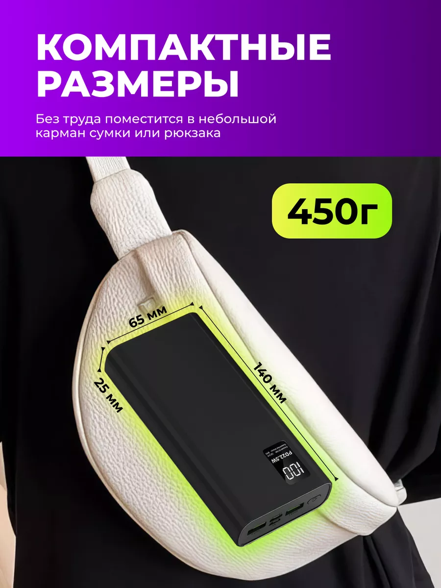 Повербанк 30000mah power bank пауэрбанк быстрая зарядка Fix1 167261874  купить за 1 187 ₽ в интернет-магазине Wildberries