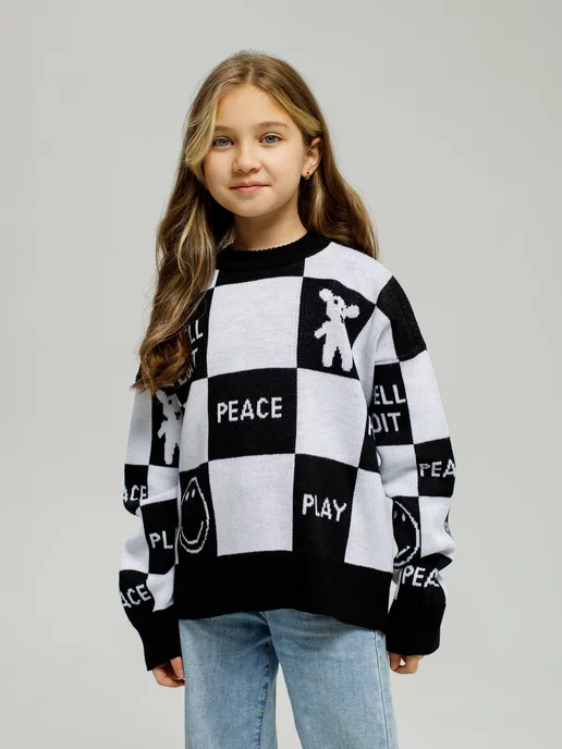Джемперы, пуловеры и свитеры для девочек — купить в интернет-магазине Ламода