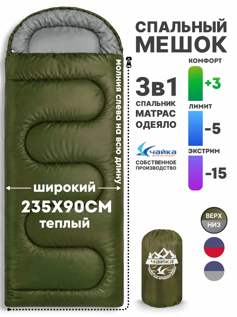 Спальный мешок зимний туристический тактический