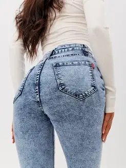 Джинсы скинни с высокой посадкой зауженные стрейч S.R.S JEANS 167315420 купить за 1 821 ₽ в интернет-магазине Wildberries