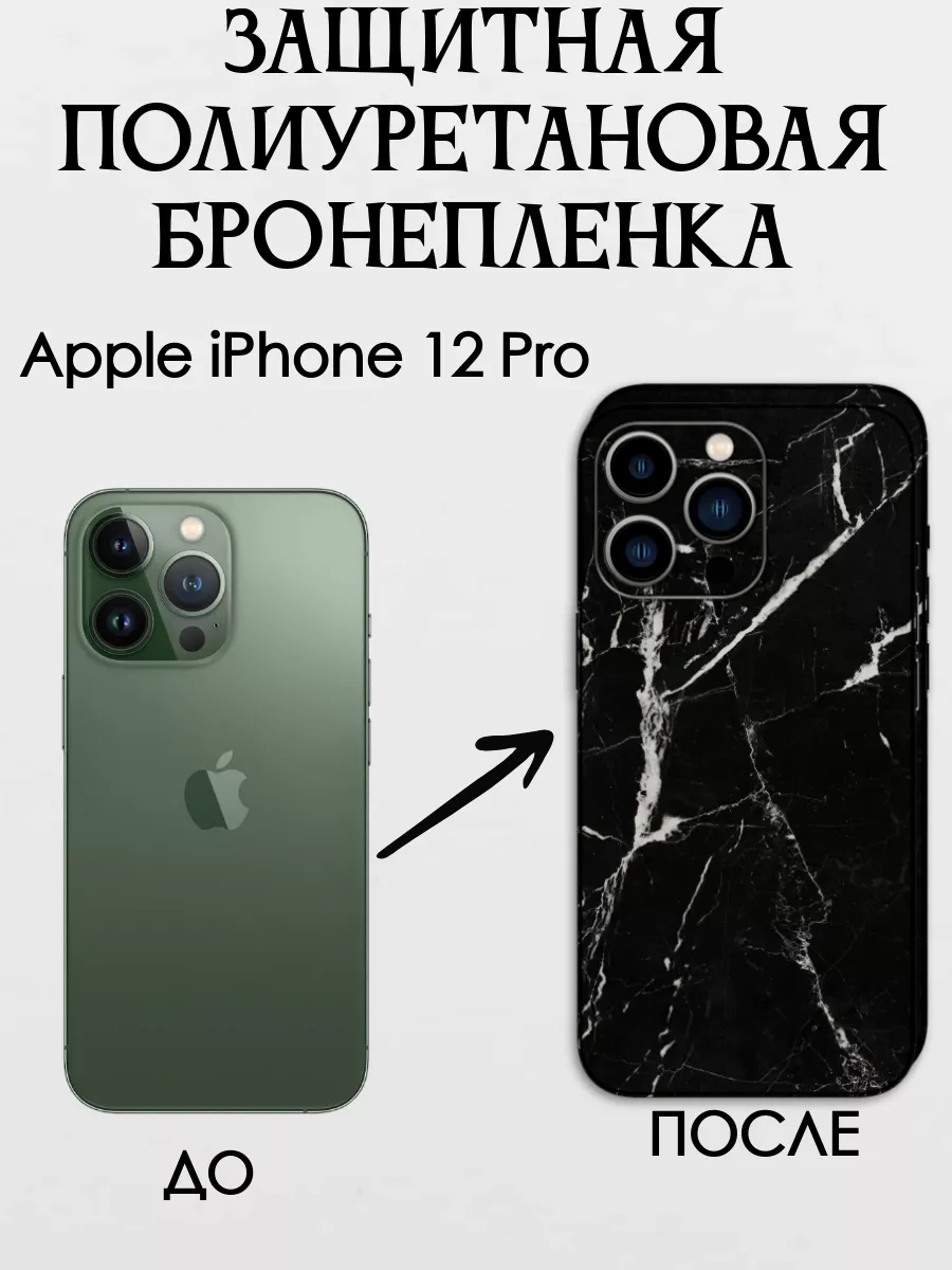 POLIKDia Цветная текстурная пленка на крышку iPhone 12 Pro