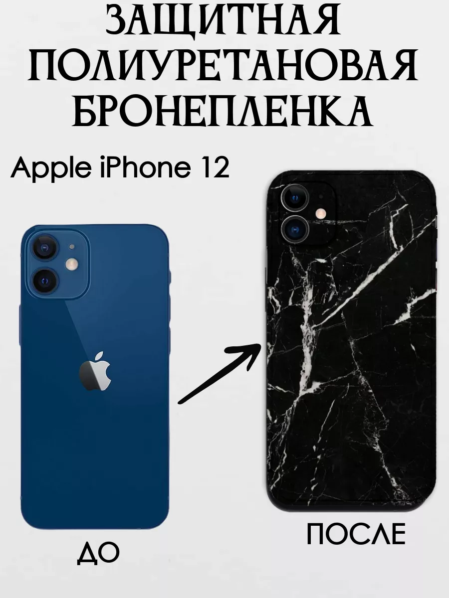 Цветная текстурная пленка на крышку iPhone 12 POLIKDia 167318802 купить за  474 ₽ в интернет-магазине Wildberries