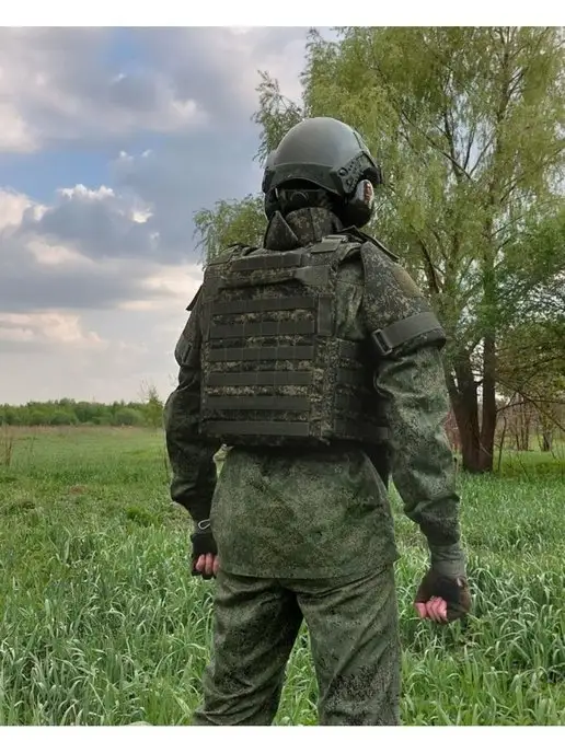 Бронежилет штурмовой тактический военный Модульный, серый, фото 4