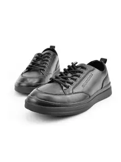 Кеды кожаные черные на шнуровке BANDEROS 167368984 купить за 1 046 ₽ в интернет-магазине Wildberries